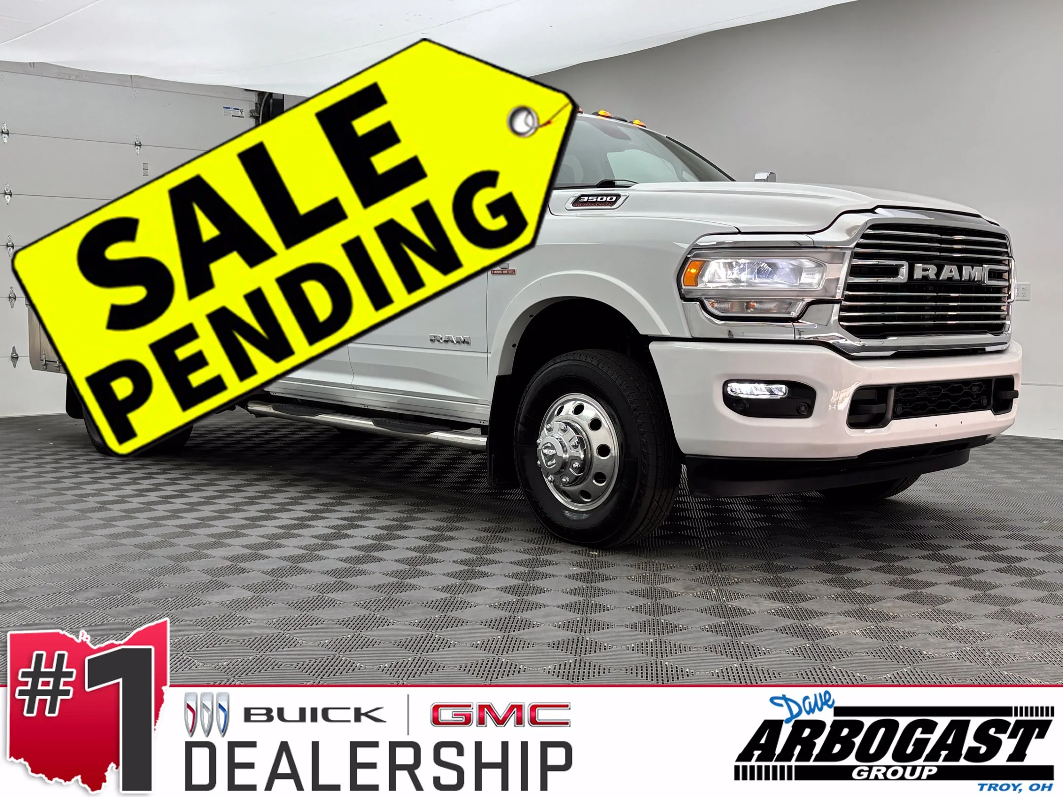 Used 2022 Bright White Clearcoat Ram Laramie image 1