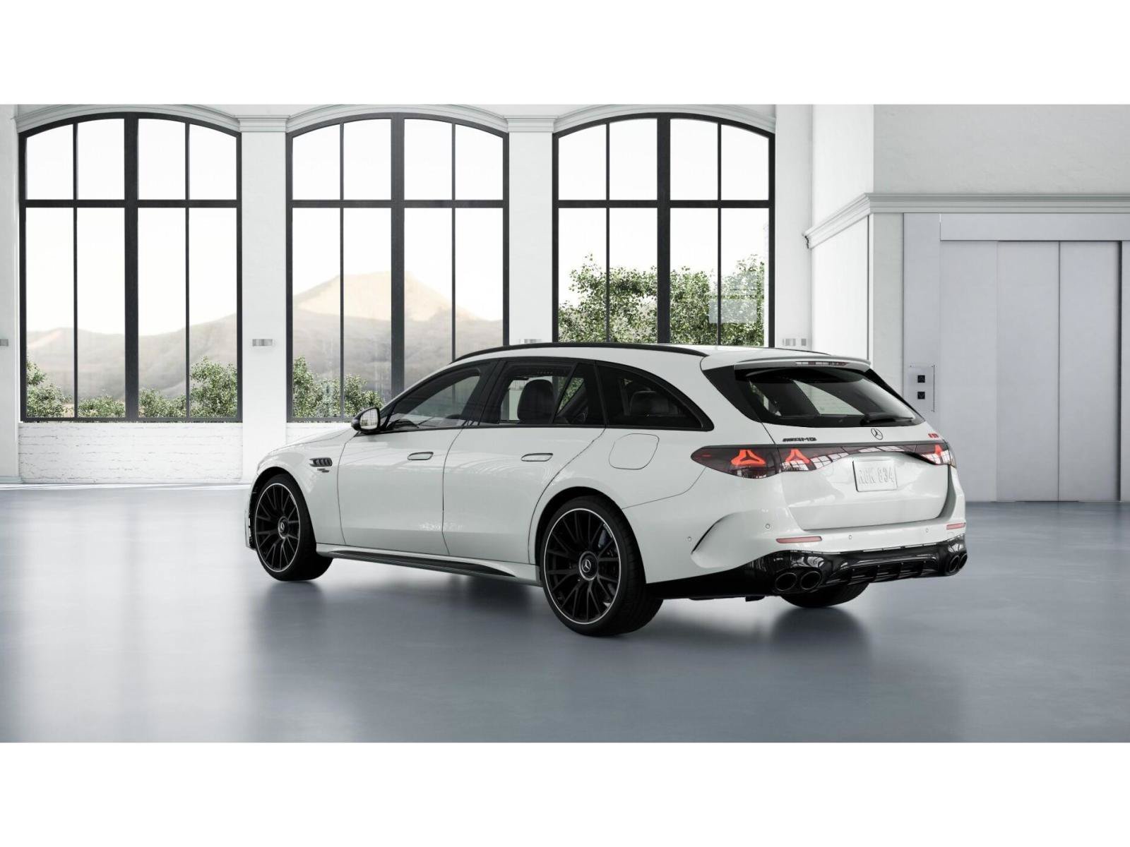 New 2027 MANUFAKTUR Moonlight White Metallic Mercedes-Benz AMG® E 53 Hybrid Wagon image 29
