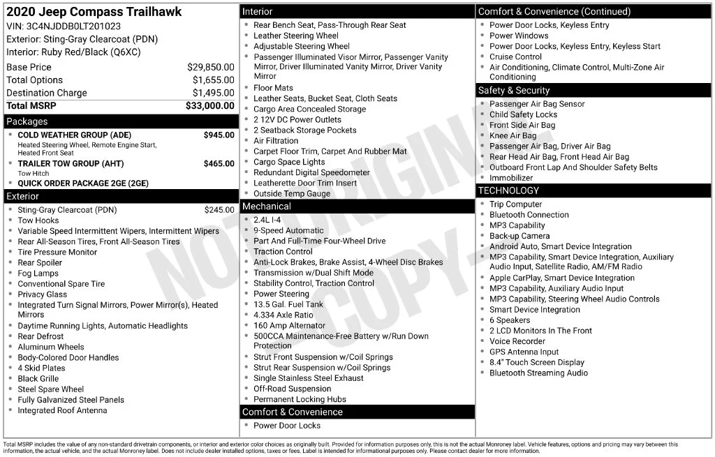 Used 2020 Gray Jeep Trailhawk image 6