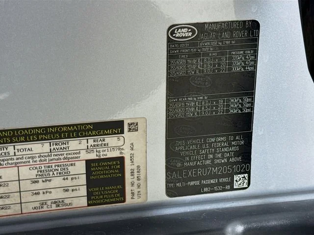 Used 2021 Hakuba Silver Metallic Land Rover X image 34