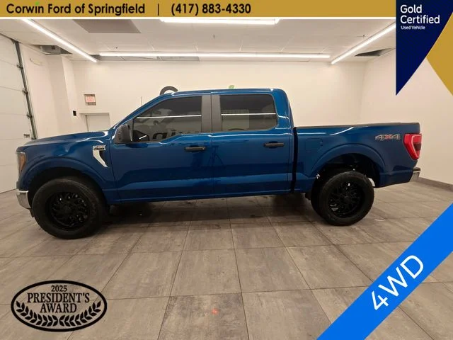 Certified Used 2023 Blue Metallic Ford XLT image 2