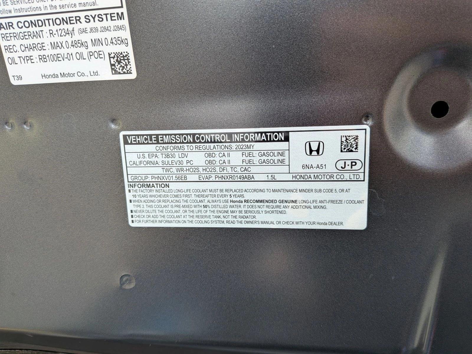 Used 2023 Meteorite Gray Metallic Honda LX image 23