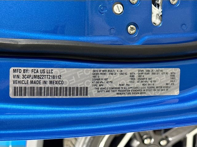 New 2026 Hydro Blue Pearl-Coat Exterior Paint Jeep Limited image 30