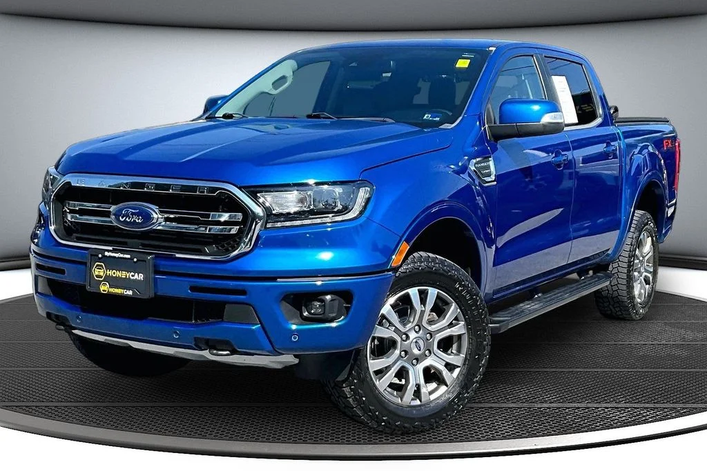 Certified Used 2019 Blue Ford Lariat image 3