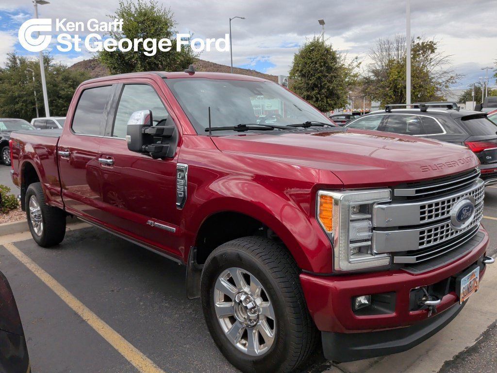 Used 2019 Ruby Red Metallic Tinted Clearcoat Ford Platinum image 1