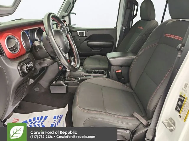 Used 2021 Bright White Clearcoat Jeep Unlimited Rubicon image 11