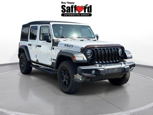 Used 2021 White Jeep Unlimited Willys image 9