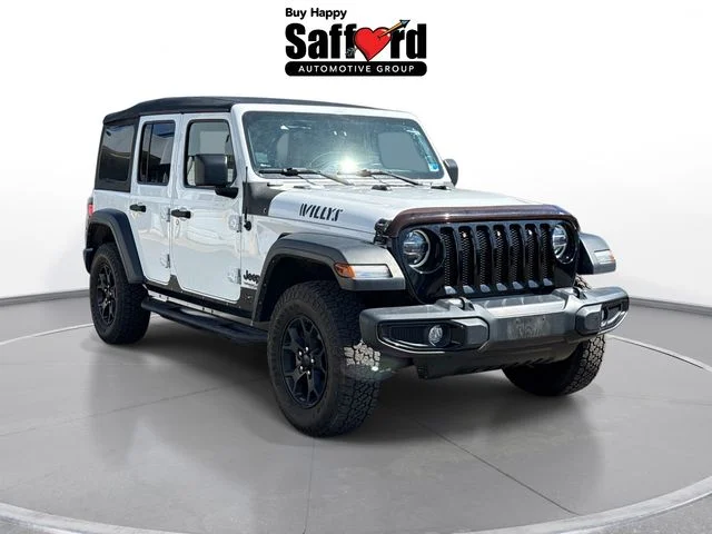 Used 2021 White Jeep Unlimited Willys image 9