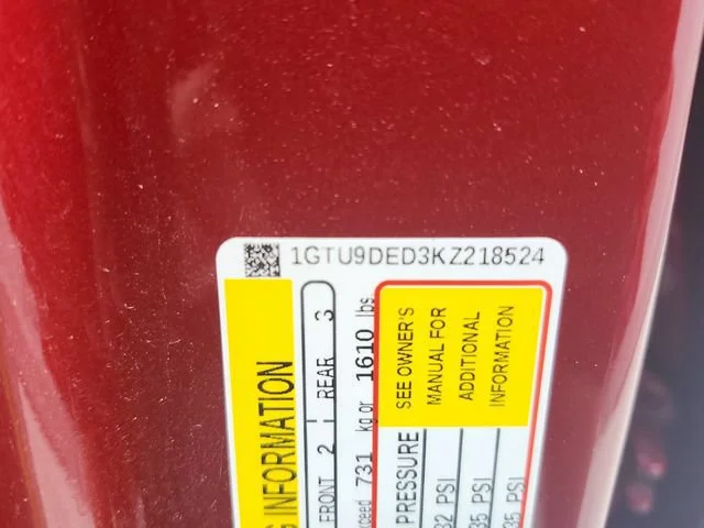 Used 2019 RED QUARTZ TINTCOAT GMC SLT image 16