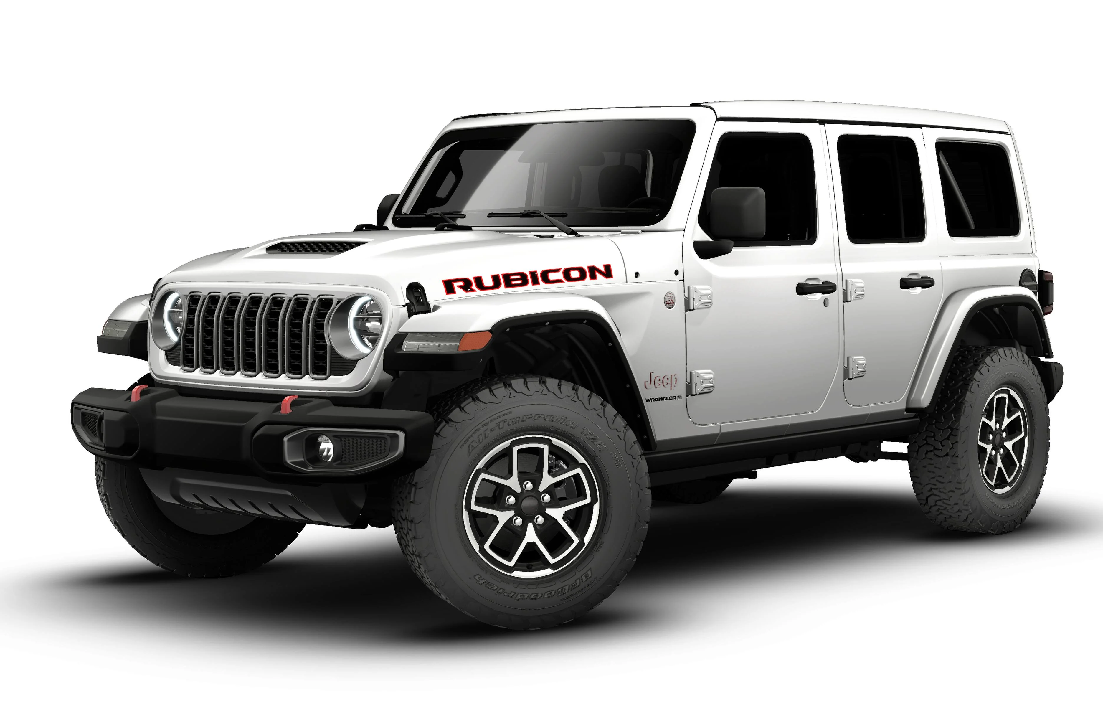 New 2026 Bright White Clear-Coat Exterior Paint Jeep Rubicon image 13