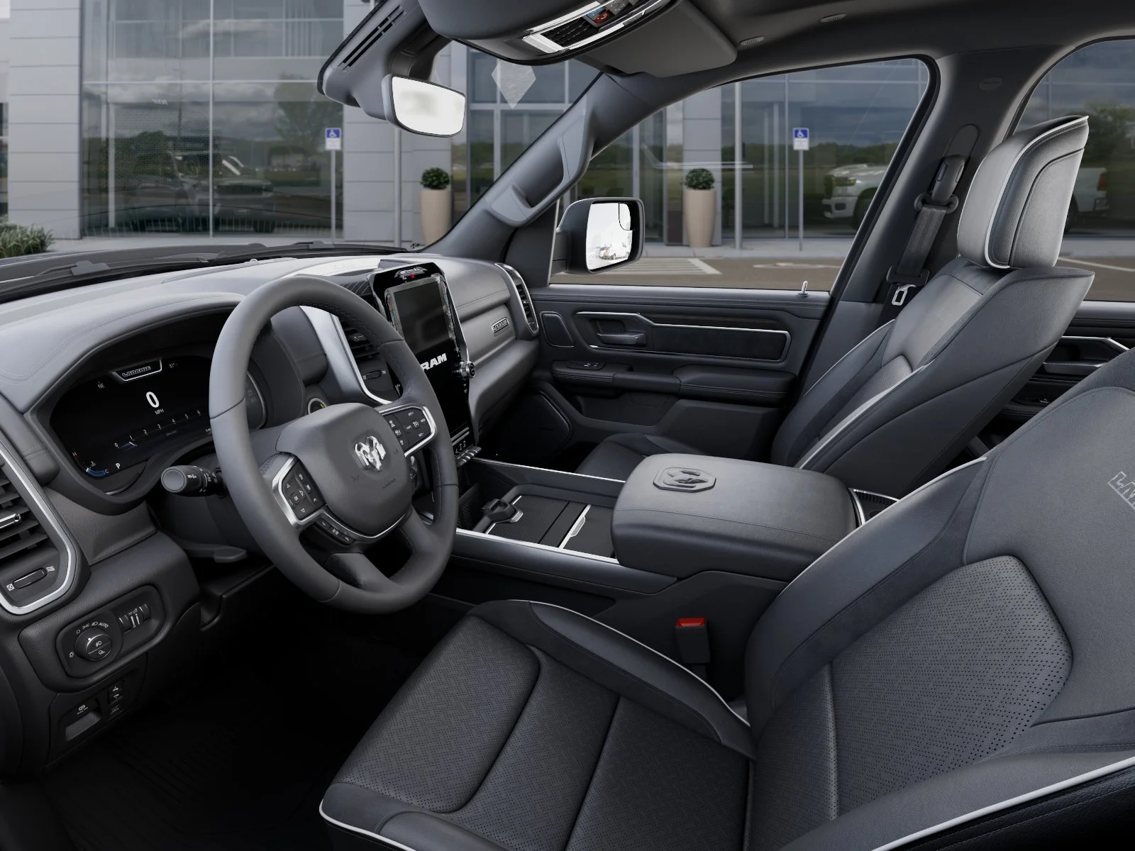 New 2027 Bright White Clear-Coat Exterior Paint RAM Laramie image 49