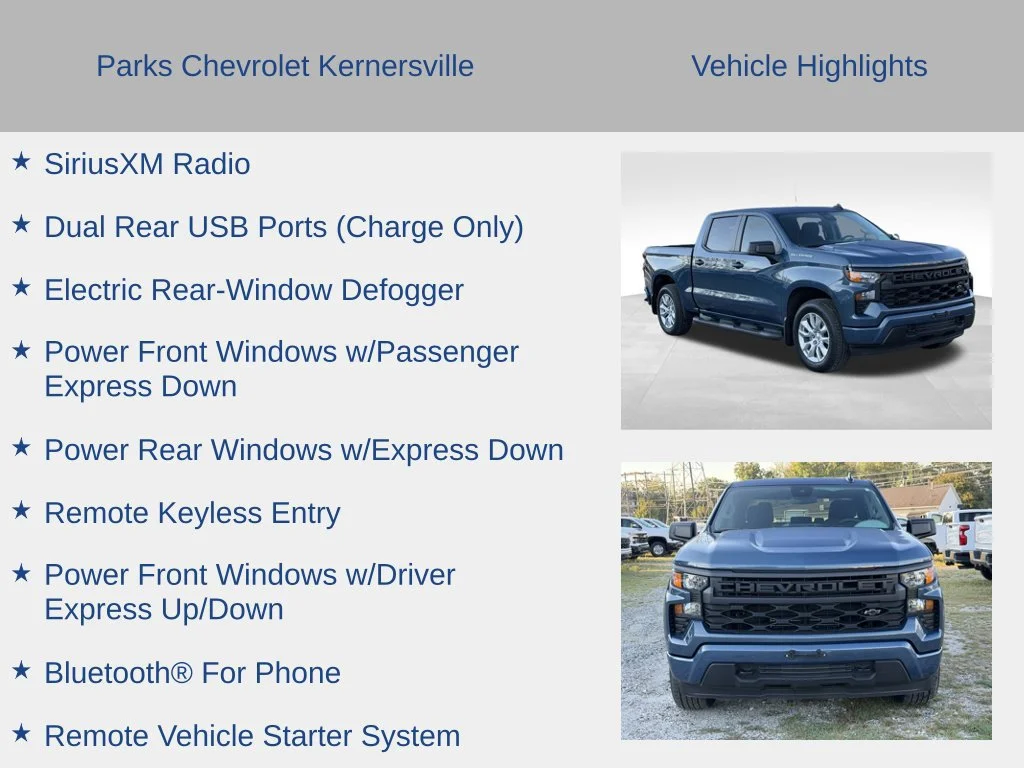 Used 2024 Lakeshore Blue Metallic Chevrolet Custom image 31