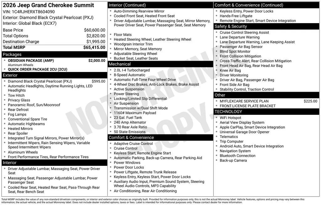 New 2026 Black Jeep Summit image 41