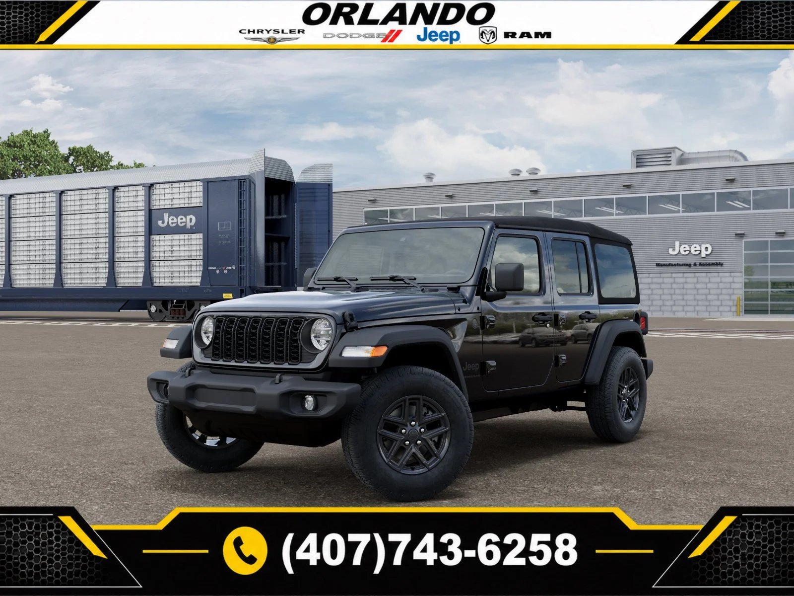 New 2027 Black Clearcoat Jeep Sport S image 1