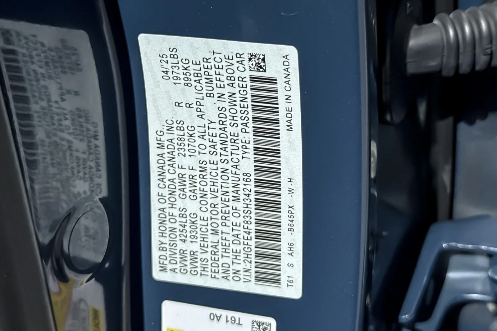 Used 2025 BLUE PEARL Honda Sport image 26