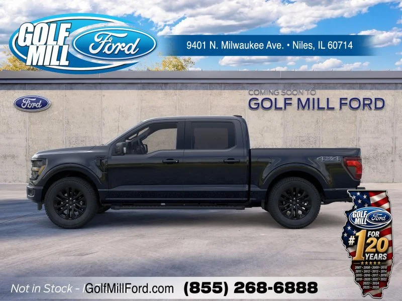 New 2026 Agate Black Metallic Ford XLT image 2