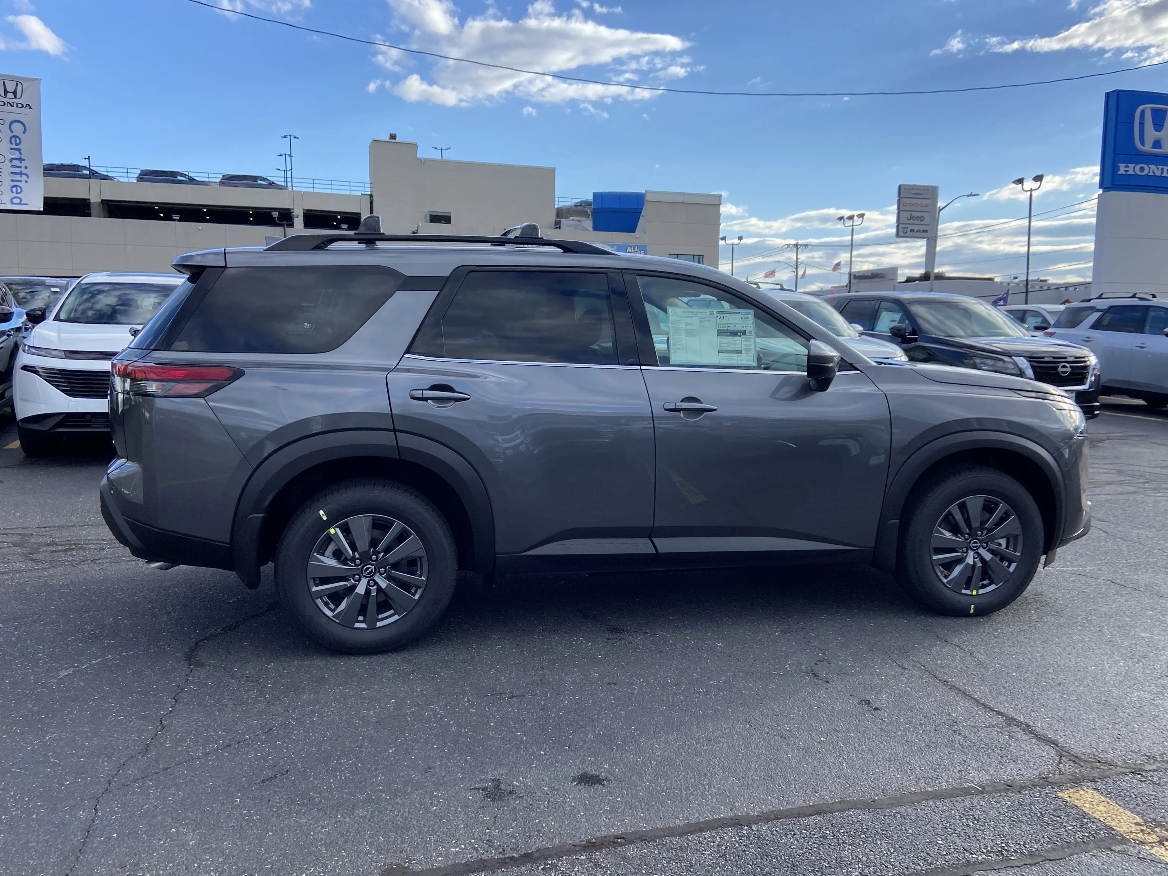 New 2025 Gun Metallic Nissan SV image 3
