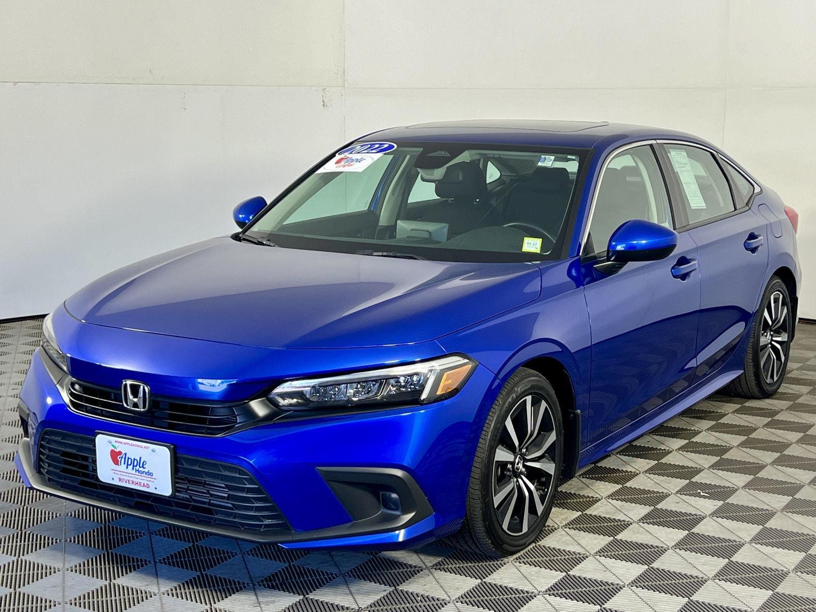 Used 2022 Aegean Blue Metallic Honda EX image 3