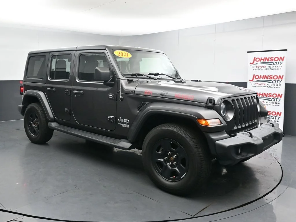 Used 2021 Gray Jeep Unlimited Sport image 2
