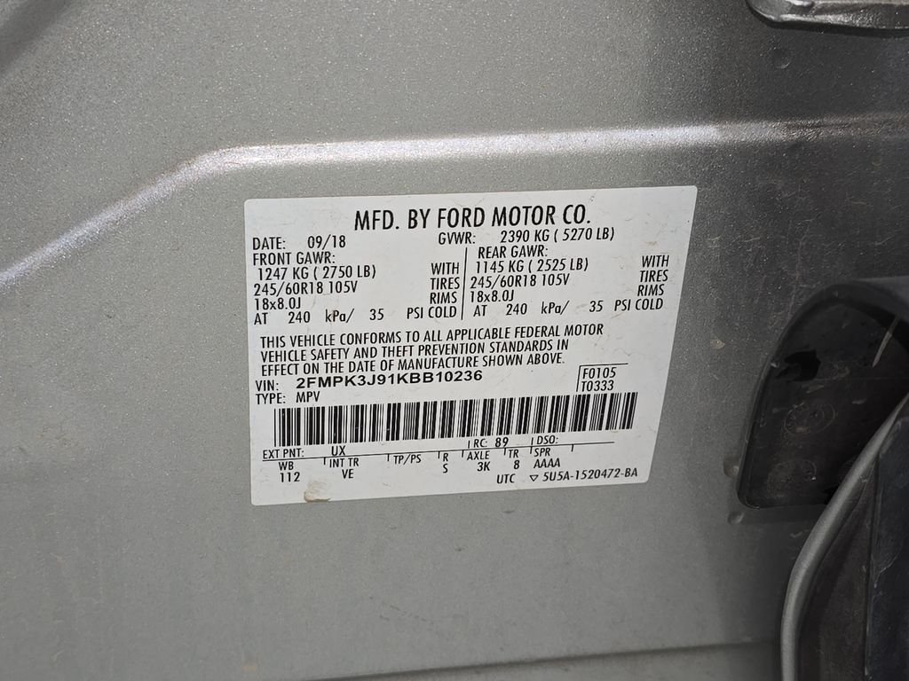 Used 2019 Silver Ford SEL image 34