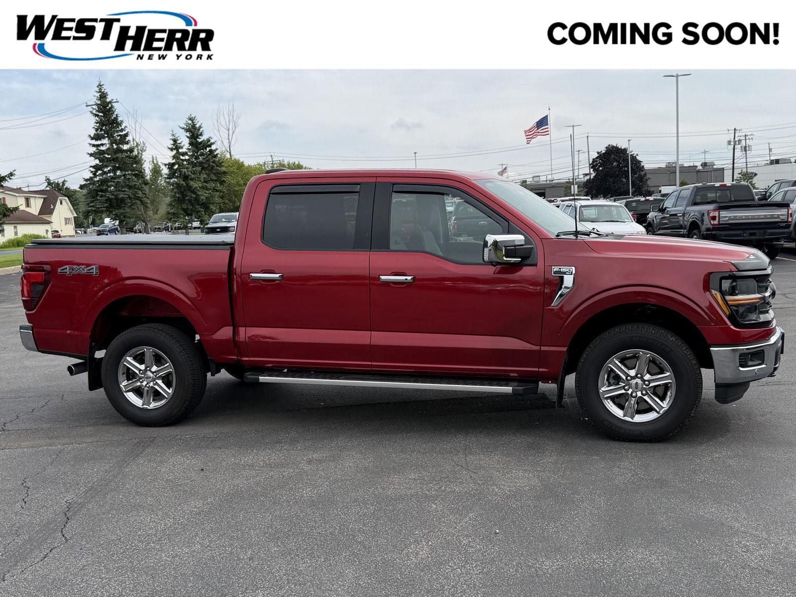 Used 2024 Rapid Red Metallic Tinted Clearcoat Ford XLT image 1
