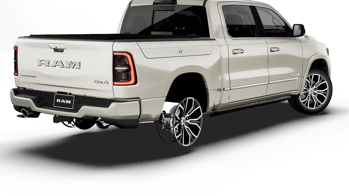 New 2027 Ivory White Tri-Coat Pearl-Coat Exterior Paint RAM Tungsten image 14