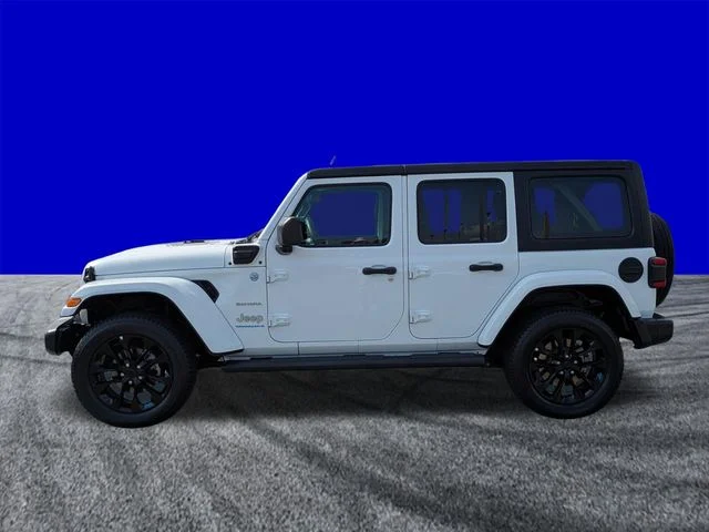 Certified Used 2023 Bright White Clearcoat Jeep Sahara 4xe image 7