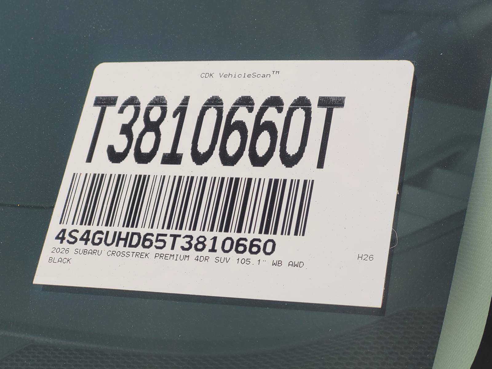 Used 2026 Crystal Black Silica Subaru Premium image 3