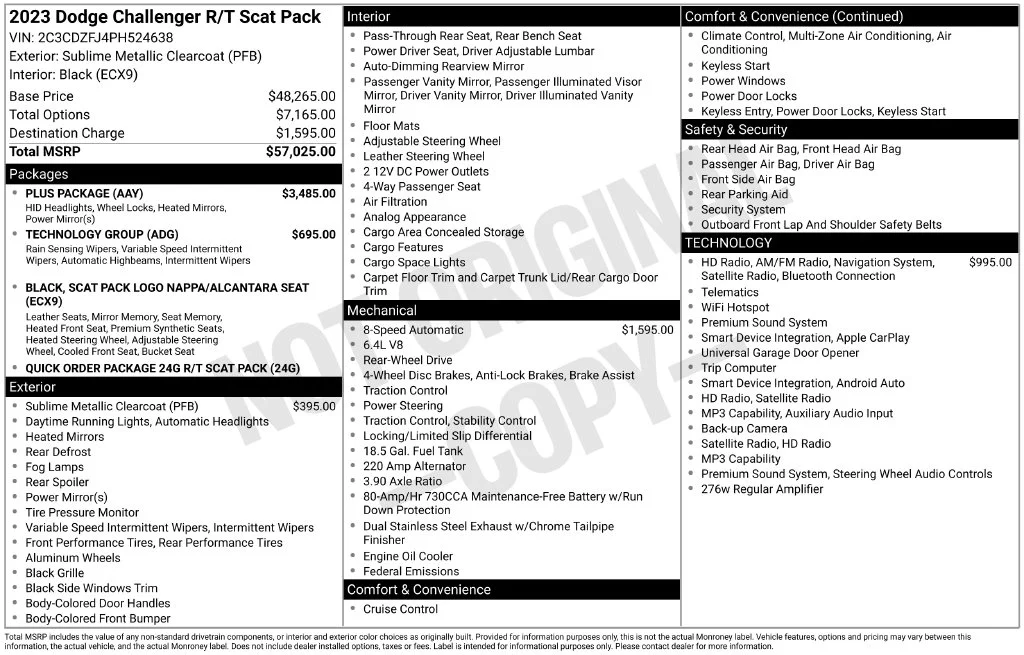 Used 2023 Green Dodge R/T Scat Pack image 2
