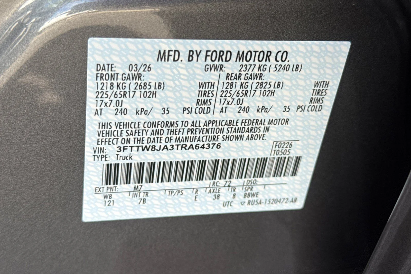 New 2026 Carbonized Gray Metallic Ford XLT image 31