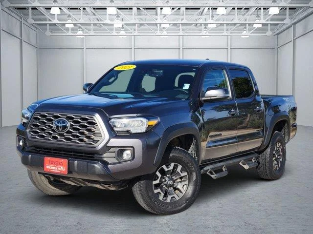 Used 2021 Magnetic Gray M Toyota TRD Off Road V6 4x4 Double Cab 5 ft. box 127.4 in. image 1