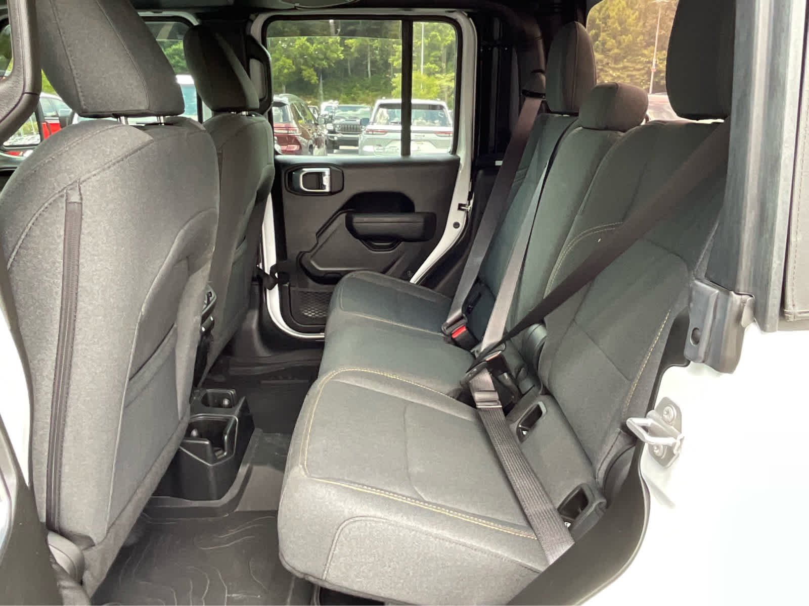 Used 2025 Bright White Clearcoat Jeep Sport image 24