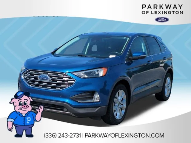 Used 2022 Blue Ford Titanium image 1