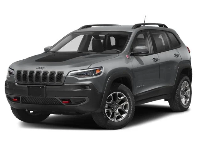 Used 2021 Bright White Clearcoat Jeep Trailhawk image 2