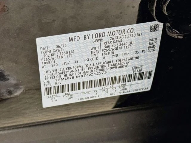 New 2026 Agate Black Metallic Ford Tremor® image 67