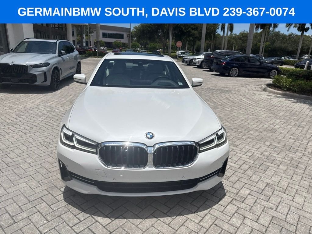 Certified Used 2023 White Metallic BMW 540i image 8
