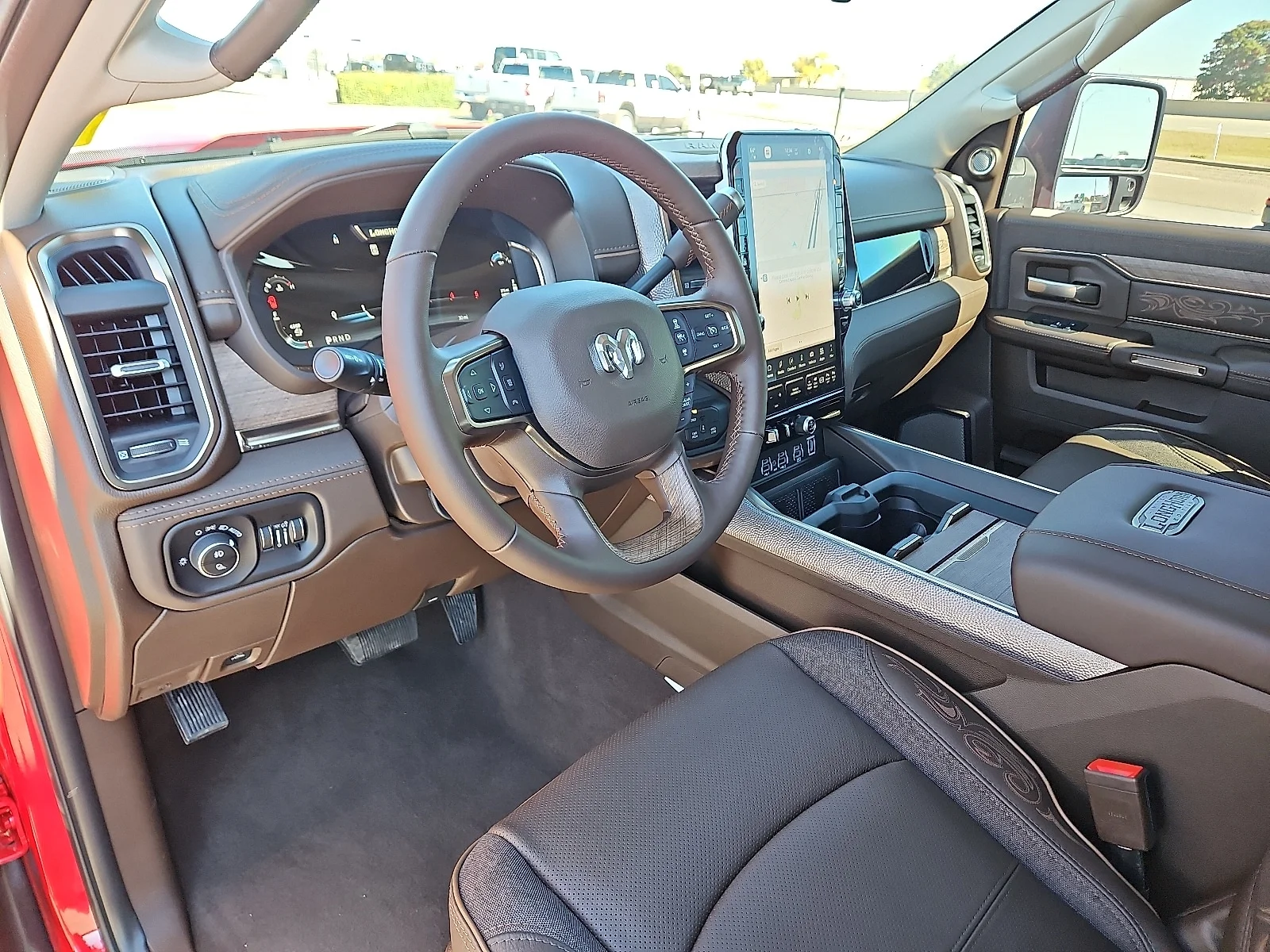 New 2026 Flame Red Ram LIMITED LONGHORN CREW CAB 4X4 6