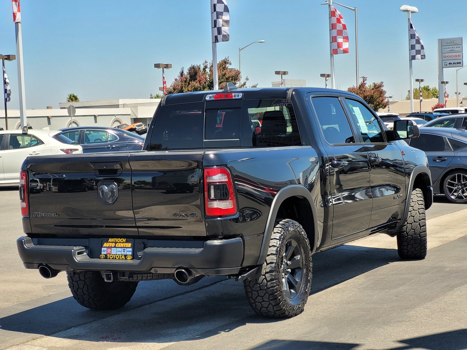 Used 2020 Diamond Black Crystal Pearlcoat Ram Rebel image 4