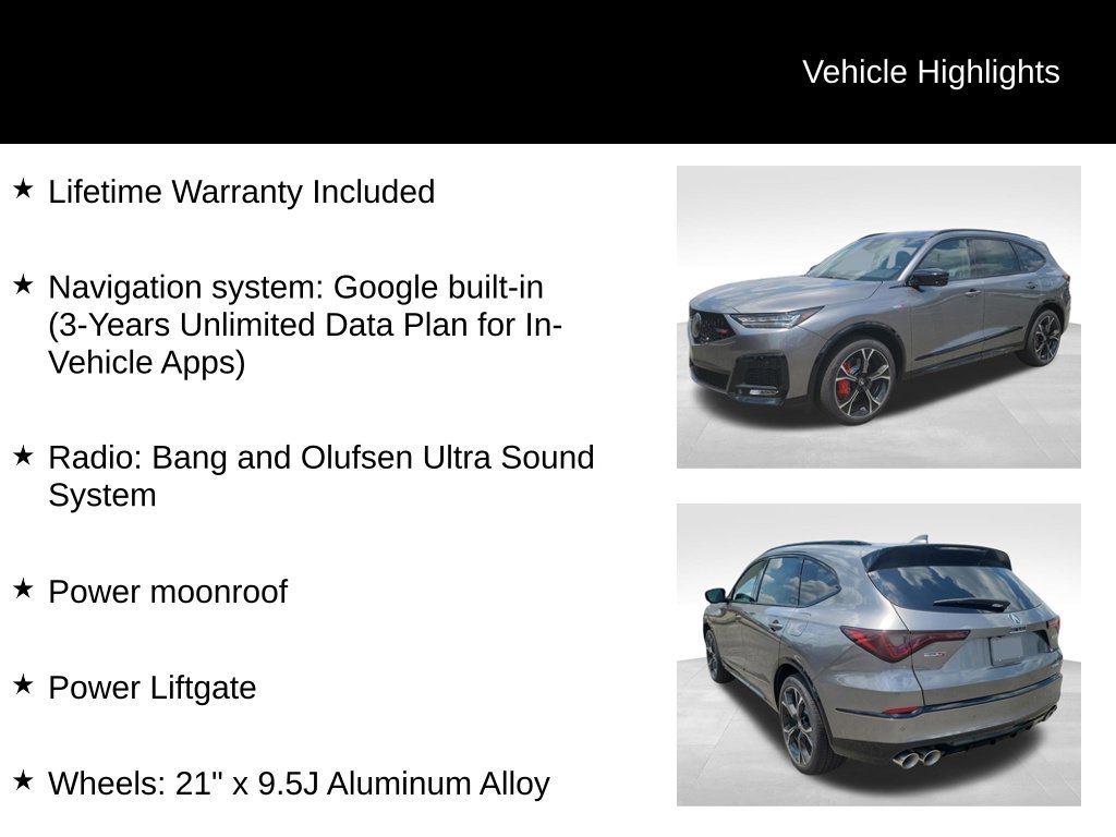 New 2026 Liquid Carbon Metallic Acura Type S w/Advance Package image 5