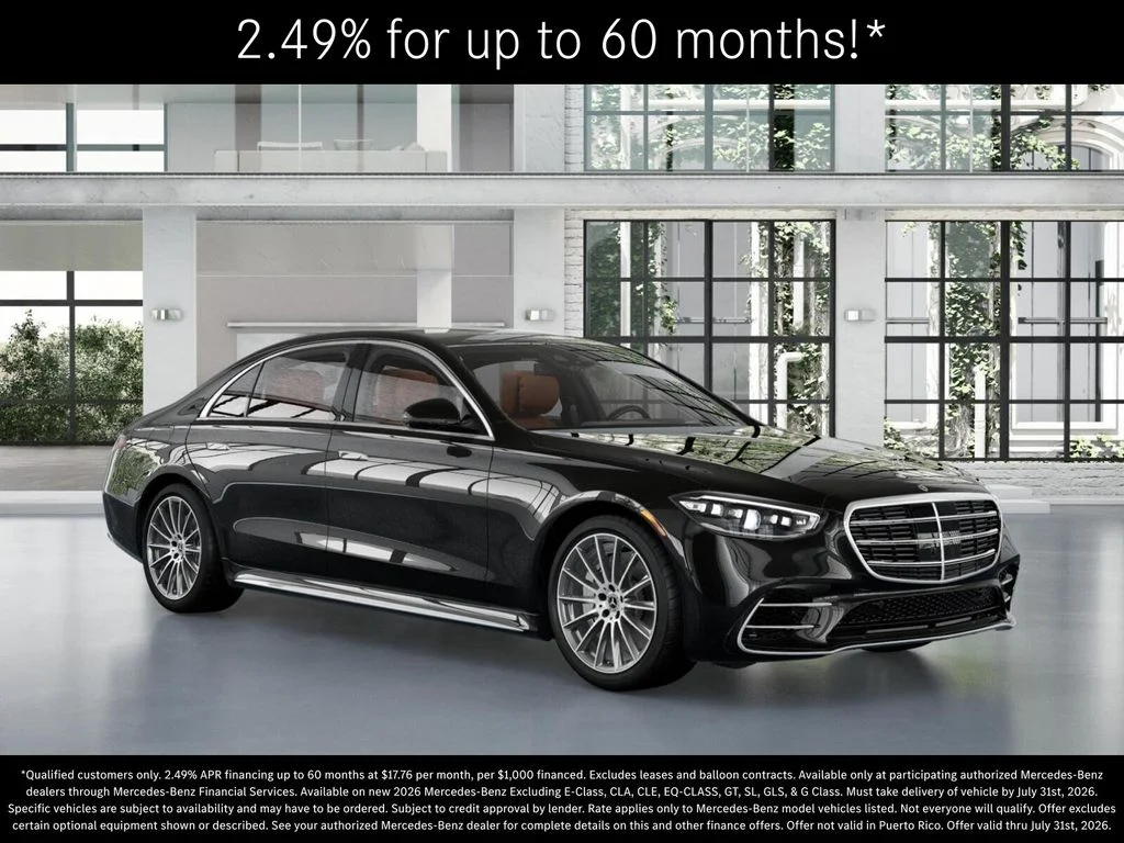 New 2026 Obsidian Black Metallic Mercedes-Benz S 580 image 11