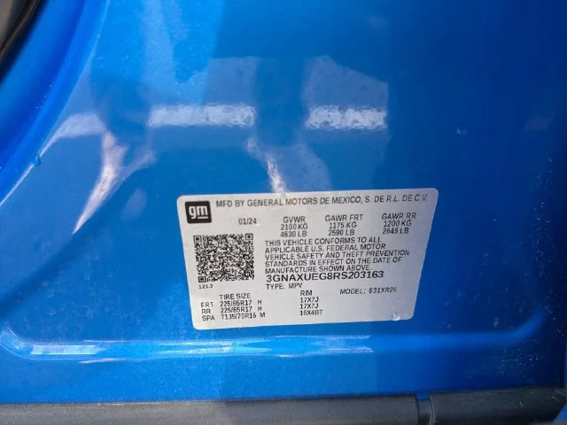 Used 2024 Riptide Blue Metallic Chevrolet LT image 16