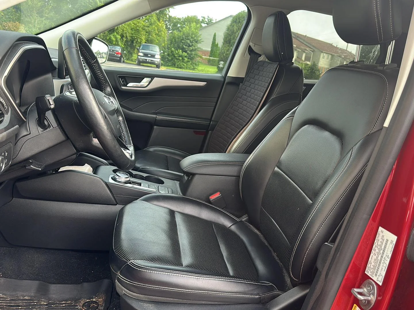Used 2021 Rapid Red Metallic Tinted Clearcoat Ford SEL image 9