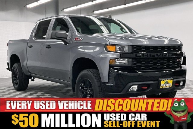 Used 2021 Satin Steel Metallic Chevrolet Custom Trail Boss image 1