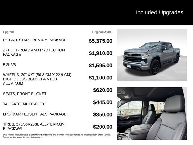 Used 2024 Sterling Gray Metallic Chevrolet RST image 5
