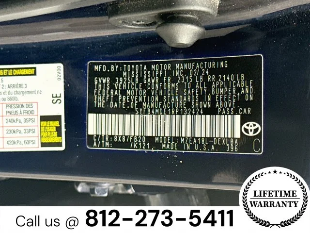Used 2024 Blue Toyota LE image 29