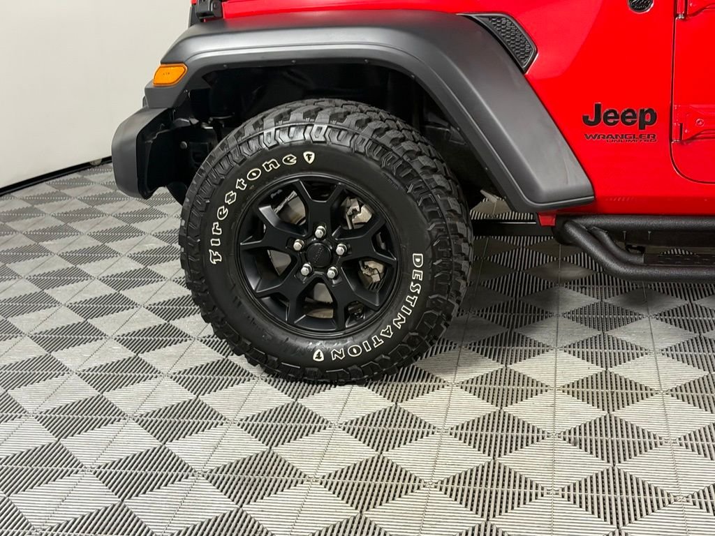 Certified Used 2021 Red Jeep Unlimited Willys image 12