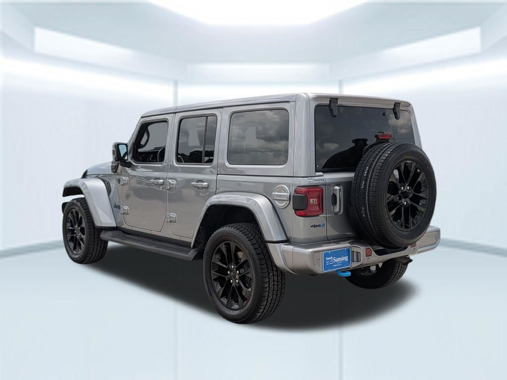 Used 2021 Silver Jeep Unlimited Sahara 4xe image 3