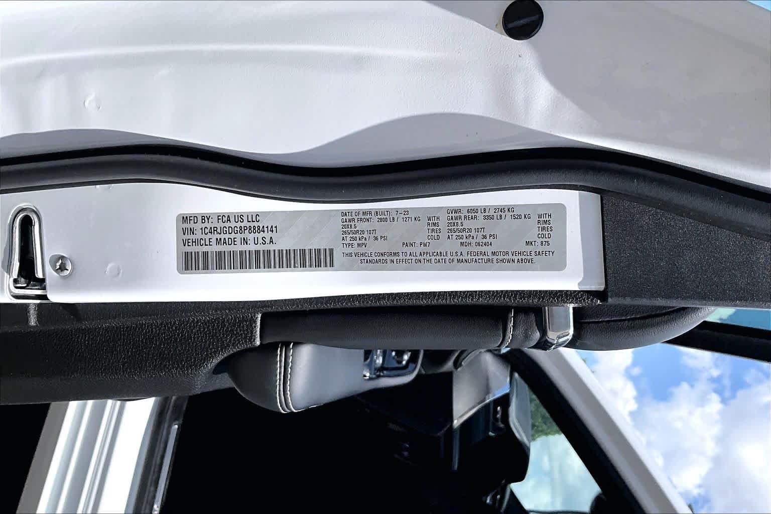 Used 2023 Bright White Clearcoat Jeep Overland image 34