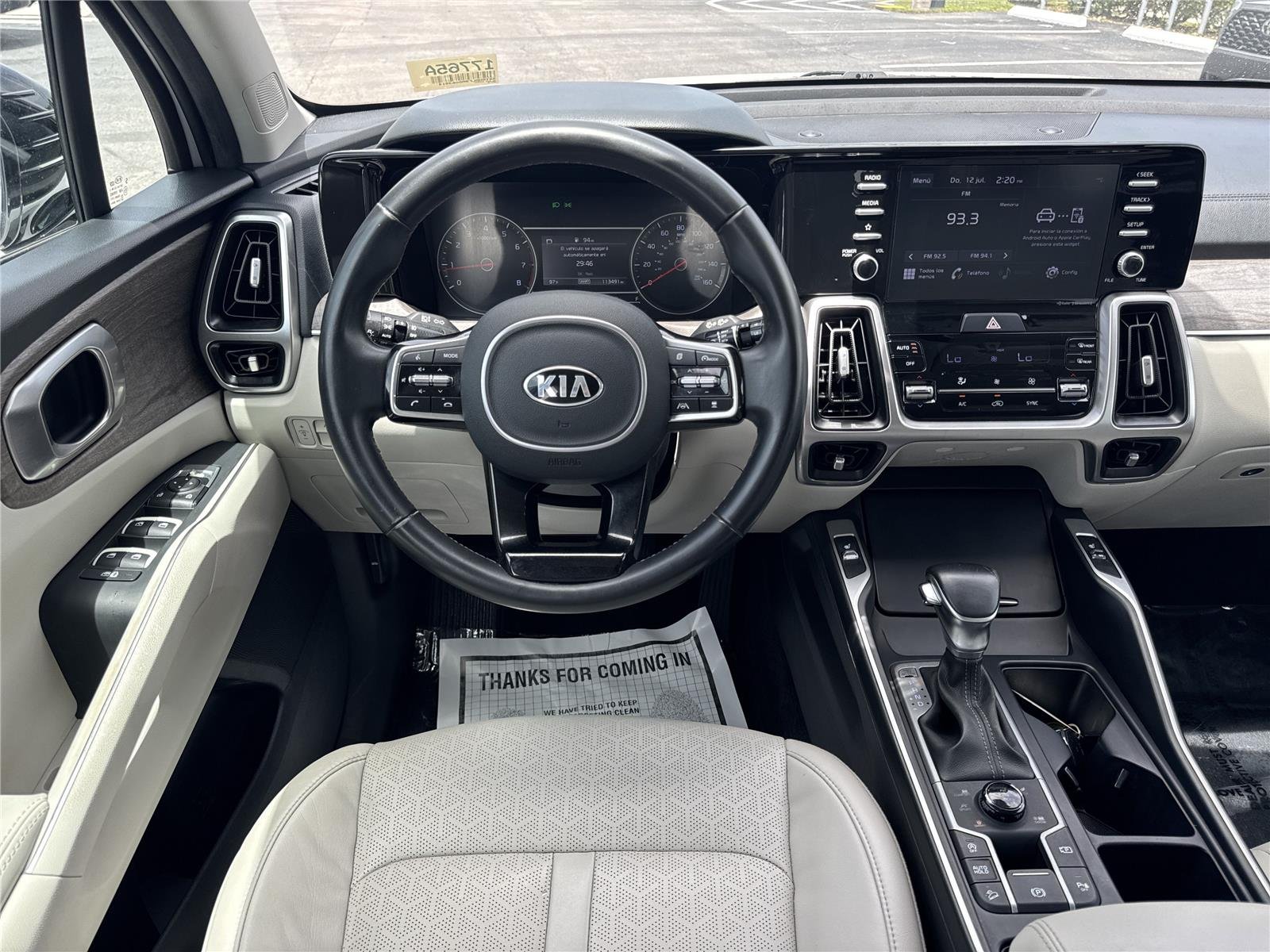 Used 2021 Glacial White Pearl Kia EX image 18