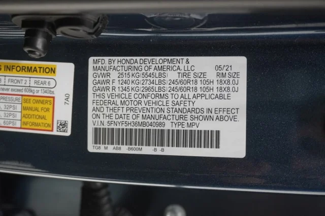 Used 2021 BLUE Honda EX image 36